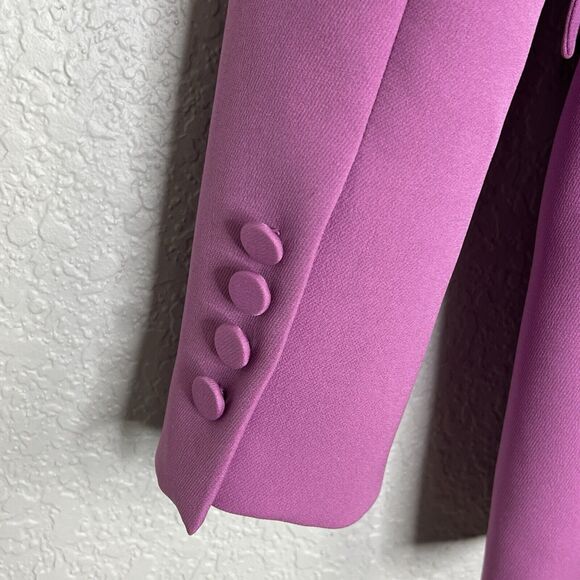 Aknvas Womens Size 4  Blazer Jacket Taylor Orchid Pink Fuchsia Corpcore Barbie - Picture 5 of 7